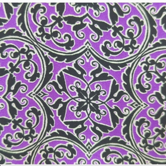 Summer Top purple black print sleeveless Casual to dressy Lightweight top - Picture 7 of 11